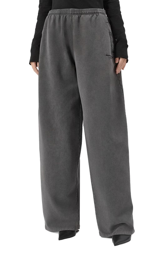 Хлопковые брюки Alexander Wang 1CC3254868 Серый  1CC3254868 Фото 3