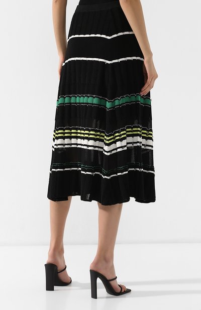 Юбка из смеси хлопка и шелка PROENZA SCHOULER черного цвета по цене 58650 руб., арт. R1917198-KC054, фото 4 Юбка из смеси хлопка и шелка PROENZA SCHOULER, арт. R1917198-KC054, фото 4