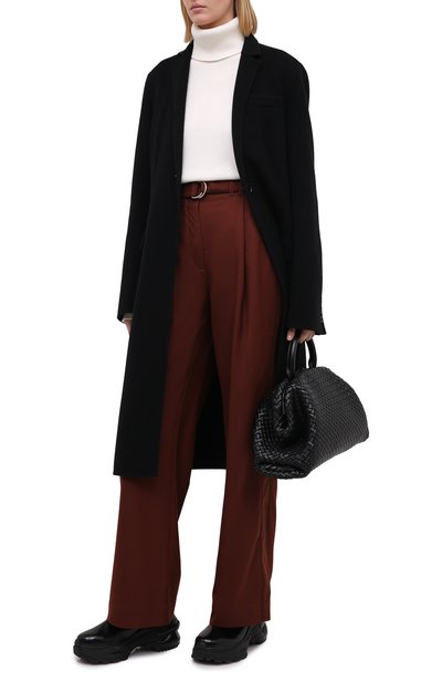 Брюки PROENZA SCHOULER WHITE LABEL коричневого цвета по цене 43100 руб., арт. WL2046019-AY120, фото 2 Брюки PROENZA SCHOULER WHITE LABEL, арт. WL2046019-AY120, фото 2