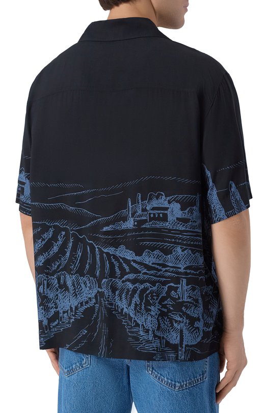 Рубашка из вискозы HUGO 50555785 Чёрный  50555785 Фото 4