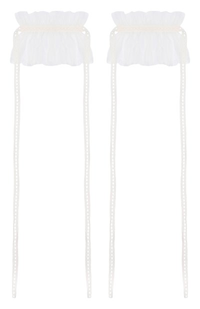 Шелковые манжеты ANN DEMEULEMEESTER белого цвета по цене 47100 руб., арт. B0014042/FA732, фото 2 Шелковые манжеты ANN DEMEULEMEESTER, арт. B0014042/FA732, фото 2