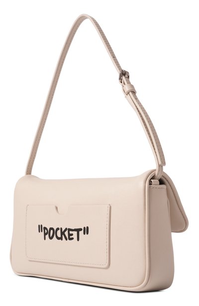 Сумка jitney 0.7 OFF-WHITE кремового цвета по цене 79950 руб., арт. 0WWNN14F26LT01, фото 4 Сумка jitney 0.7 OFF-WHITE, арт. 0WWNN14F26LT01, фото 4