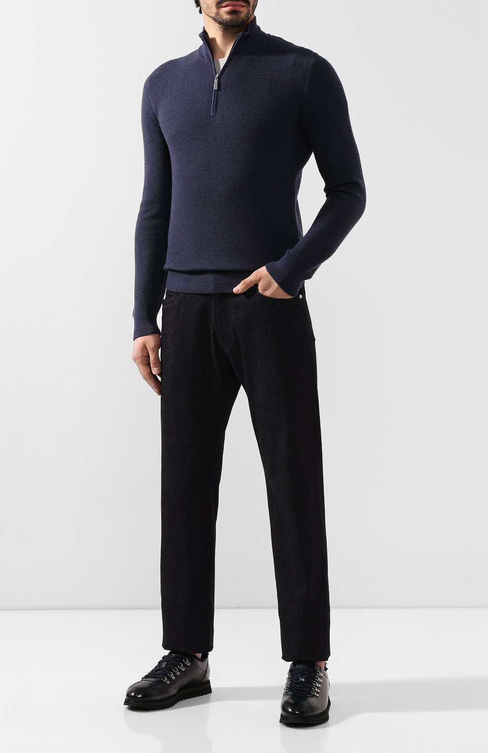 Кожаные кроссовки DOUCAL'S, арт. DU2156WINNPM0212B02, фото 2