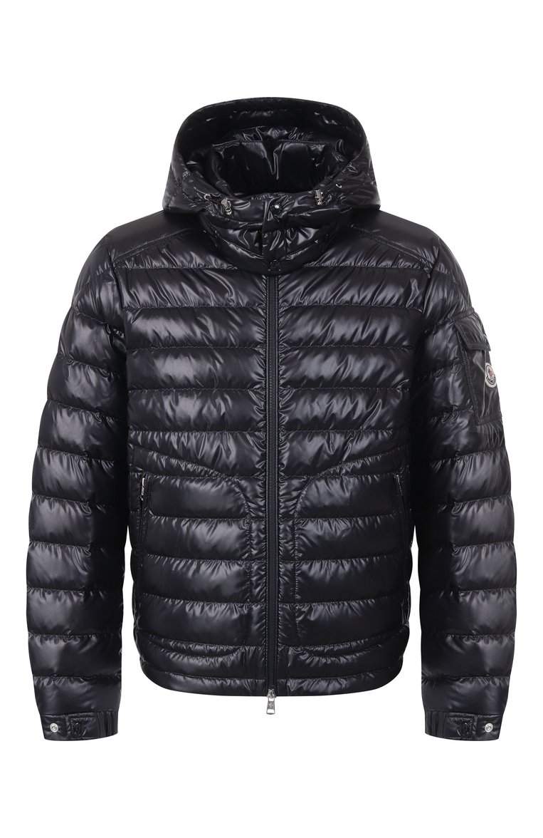 Мужская пуховая куртка lauros MONCLER темно-синего цвета, арт. 1A00020/595ZJ | Фото 1 (Длина (верхняя одежда): Короткие; Материал внешний: Синтетический материал; Материал подклада: Синтетический материал; Рукава: Длинные; Стили: Кэжуэл; Мужское Кросс-КТ: Куртка-пуховая; Материал утеплителя: Пух и перо; Кросс-КТ: Утепленные; Автоматизация ТО: Проставлено; Автоматизация состава: Проставлено)