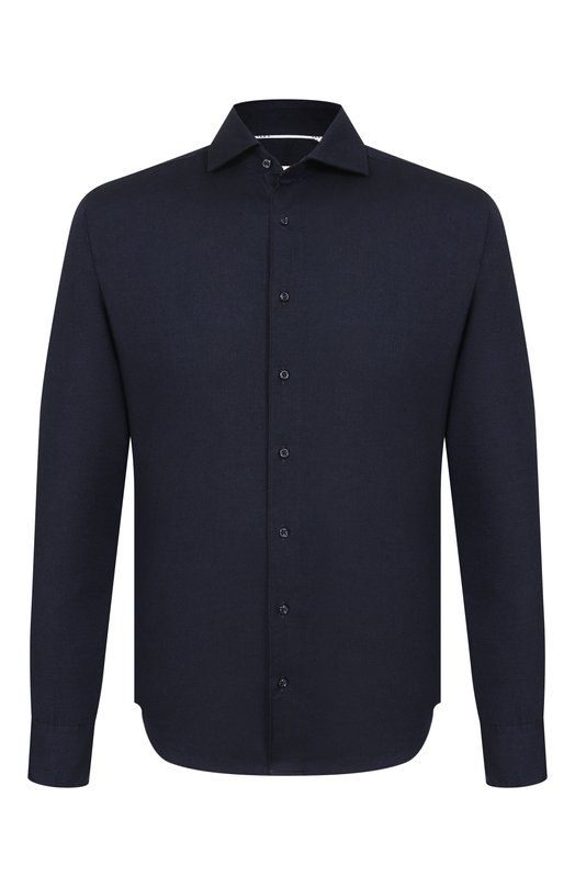 

Рубашка из хлопка и лиоцелла 1863 by ETERNA, Синий