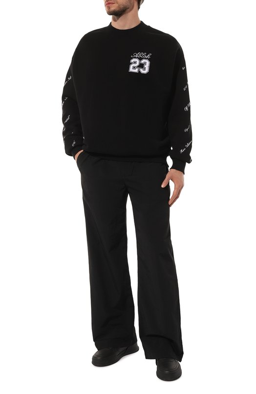 

Хлопковый свитшот Off-White, Чёрный