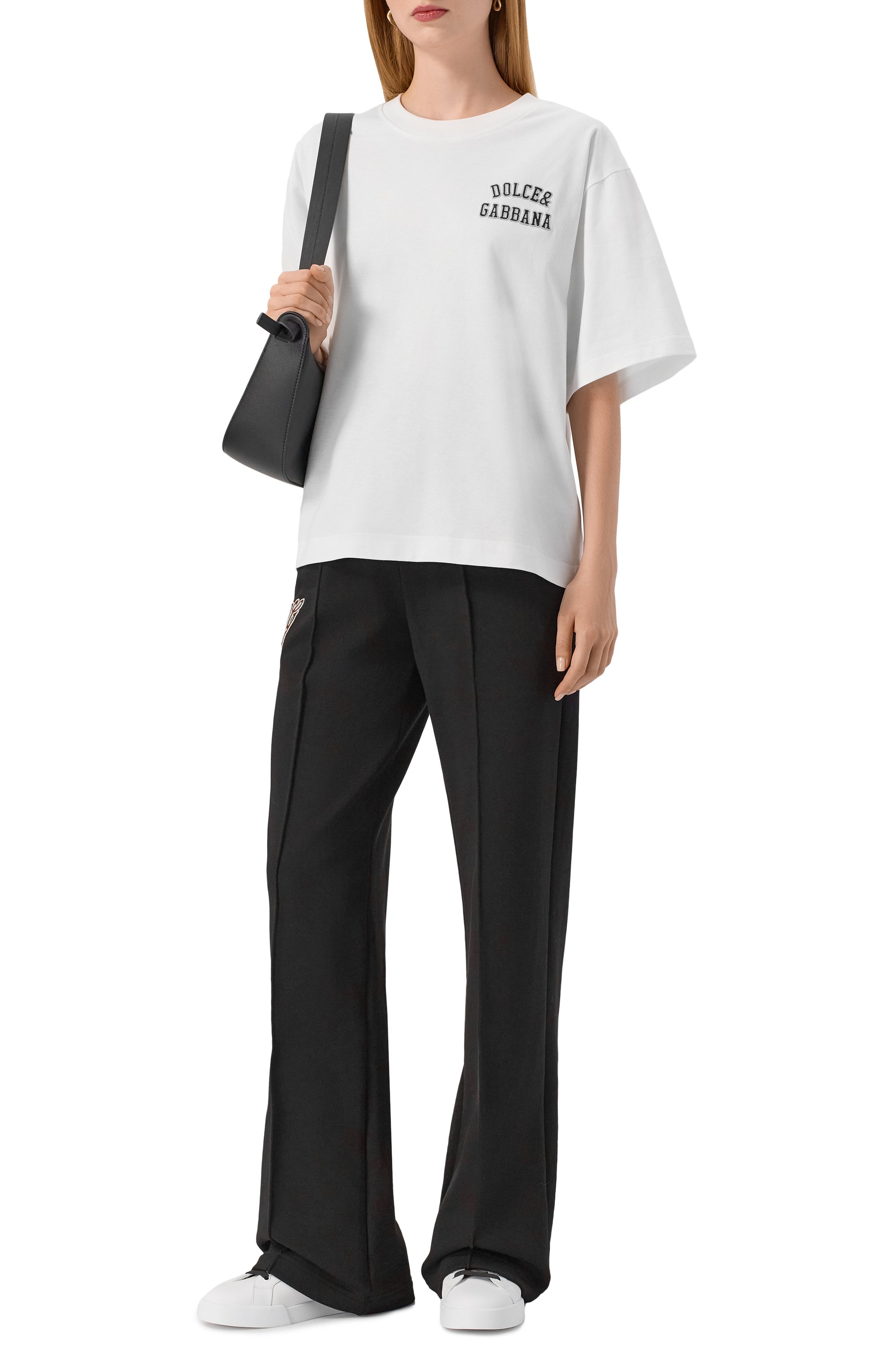 Хлопковая футболка DOLCE & GABBANA белого цвета по цене 62700 руб., арт. F8U10Z/GDDBB, фото 2 Хлопковая футболка DOLCE & GABBANA, арт. F8U10Z/GDDBB, фото 2