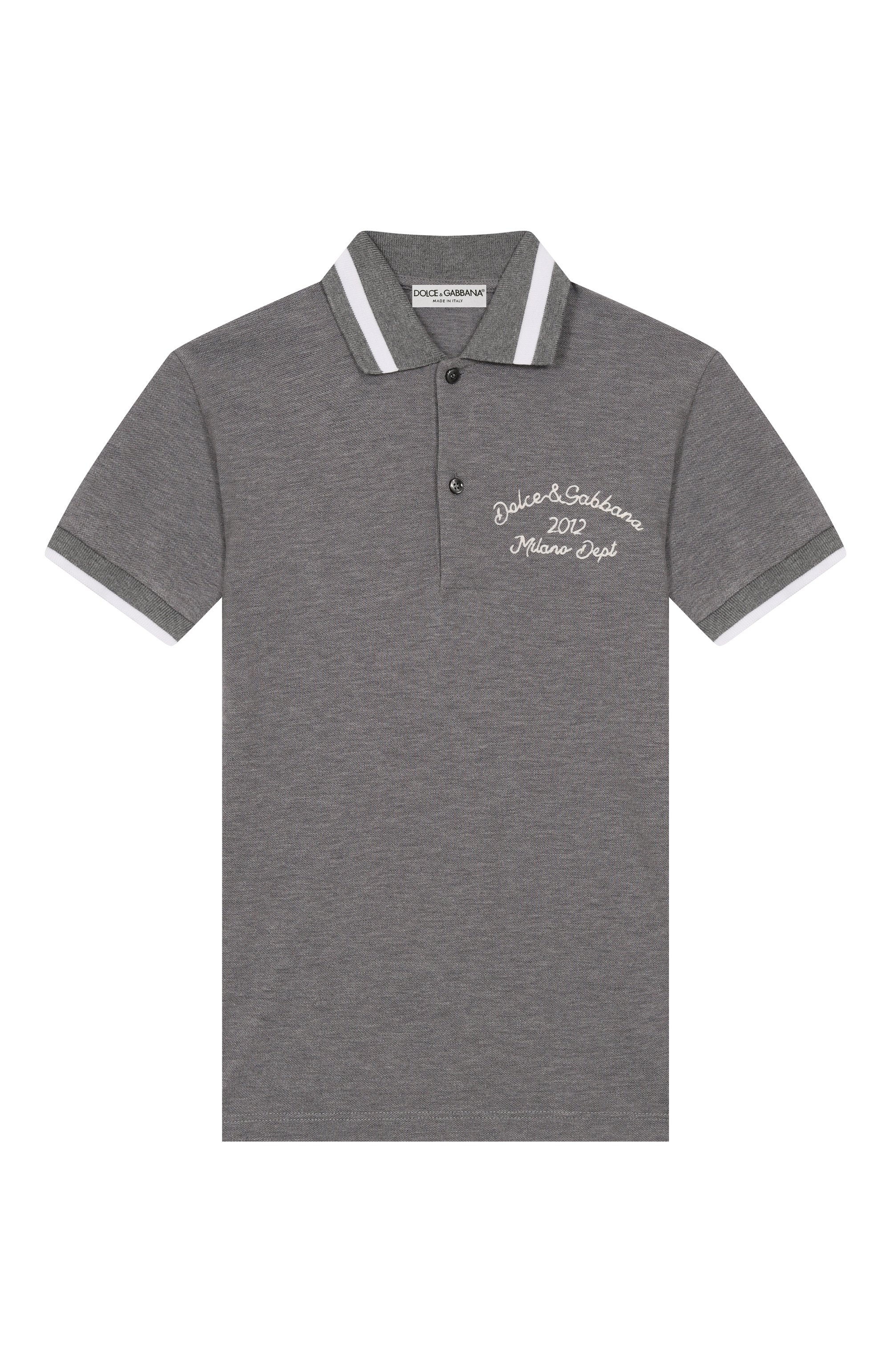 Хлопковое поло DOLCE & GABBANA, арт. L4JTGW/G7PFM/8-12+, фото 1