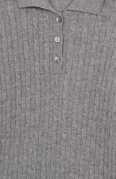 Поло из шерсти и кашемира DAL LAGO серого цвета по цене 18650 руб., арт. R523/9908/13-16, фото 3 Поло из шерсти и кашемира DAL LAGO, арт. R523/9908/13-16, фото 3