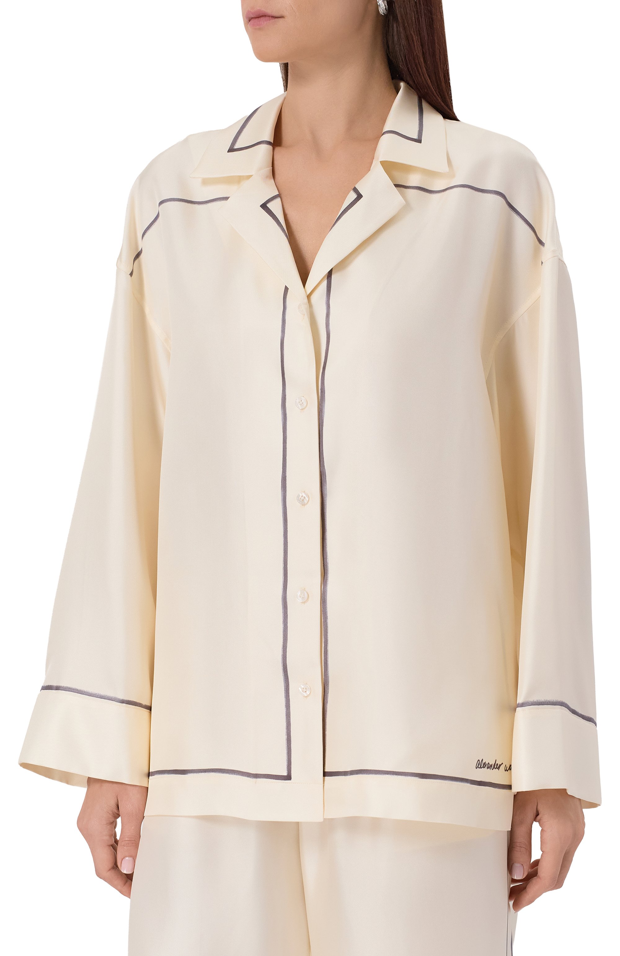 Шелковая рубашка ALEXANDER WANG, арт. 1WC3251137, фото 3