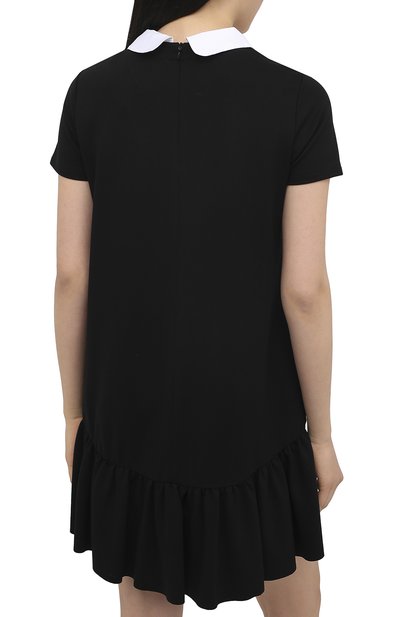 Платье из вискозы REDVALENTINO черного цвета по цене 73000 руб., арт. UR0MJ05U/5J6, фото 4 Платье из вискозы REDVALENTINO, арт. UR0MJ05U/5J6, фото 4