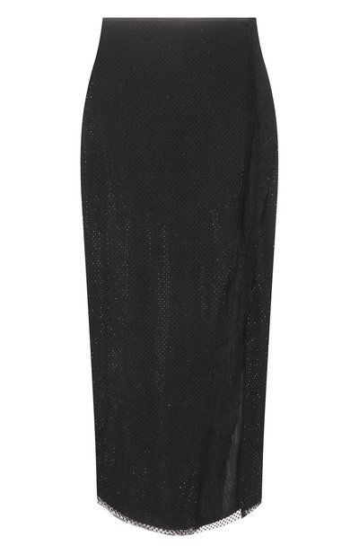 Женская юбка с отделкой стразами SELF-PORTRAIT, арт. AW25049MSKB