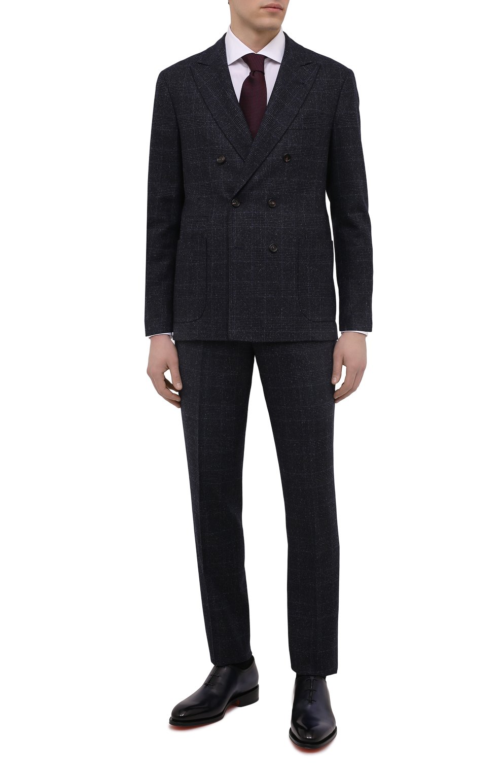 Кожаные оксфорды carter SANTONI, арт. MCCG16229MC8HFULU59, фото 2