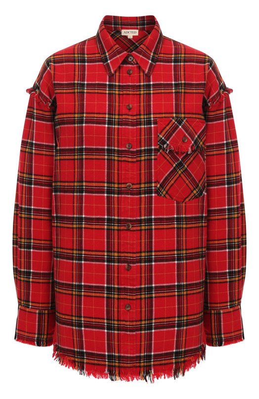 Хлопковая рубашка Addicted AD1515 Красный AD1515