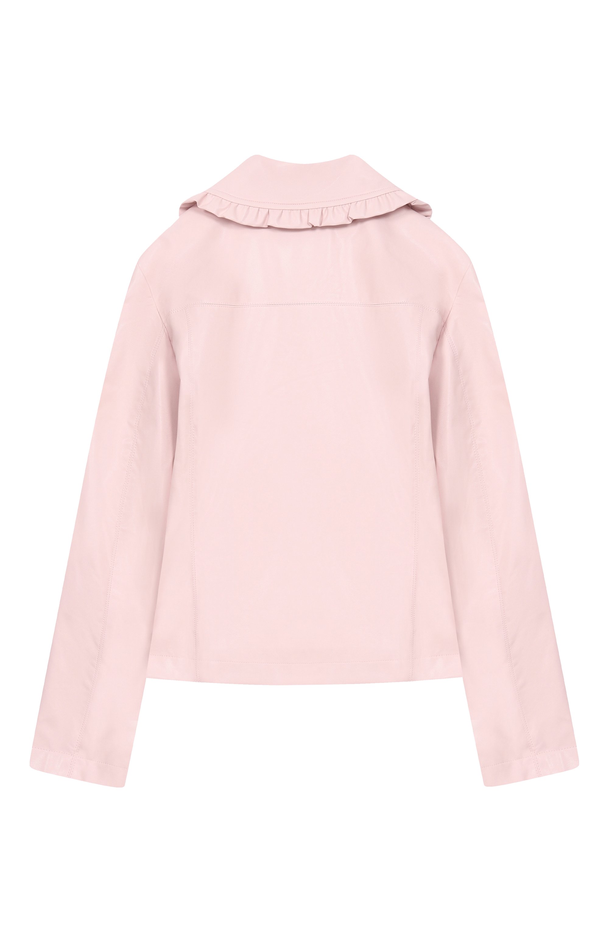 Куртка из экокожи MONNALISA светло-розового цвета по цене 26500 руб., арт. 17G103, фото 2 Куртка из экокожи MONNALISA, арт. 17G103, фото 2