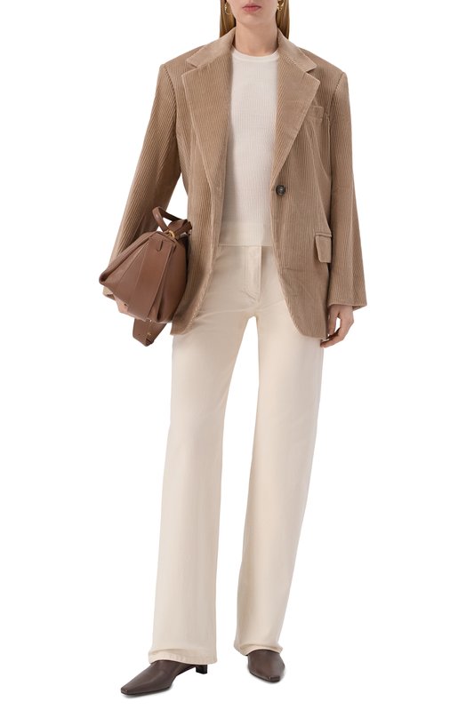 Кожаные ботильоны Celine Lds 35 Loulou de Saison CELINE LDS Коричневый  CELINE LDS Фото 3