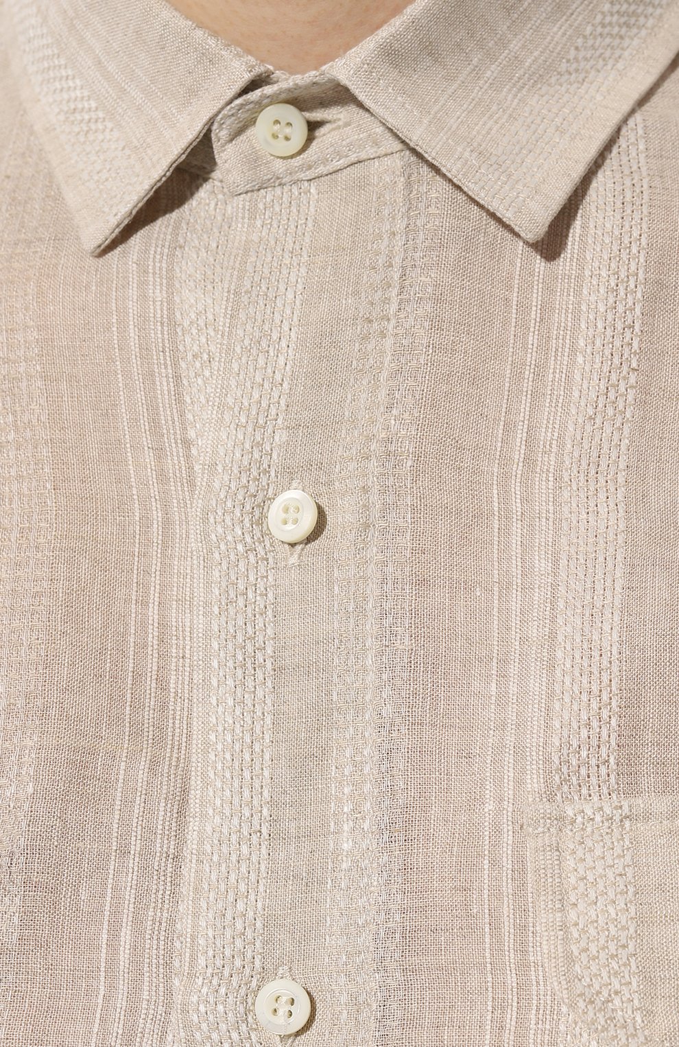 Льняная рубашка BRUNELLO CUCINELLI, арт. MM6510626, фото 5