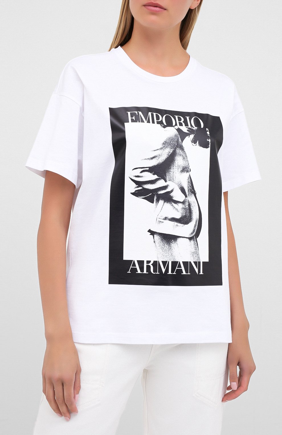 Хлопковая футболка EMPORIO ARMANI, арт. 6H2T7L/2J30Z, фото 3