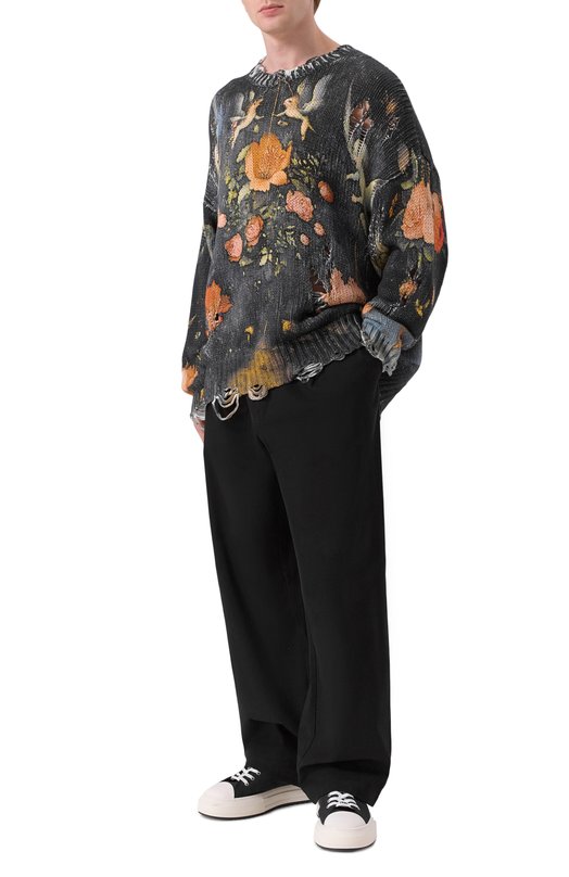 Хлопковый свитер R13 R13WY197-Y237A Разноцветный  R13WY197-Y237A Фото 2