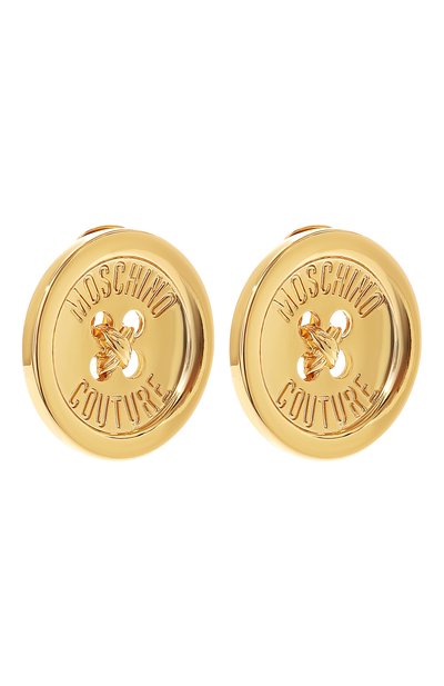 Клипсы MOSCHINO золотого цвета по цене 21600 руб., арт. 71 A9161 8404, фото 3 Клипсы MOSCHINO, арт. 71 A9161 8404, фото 3