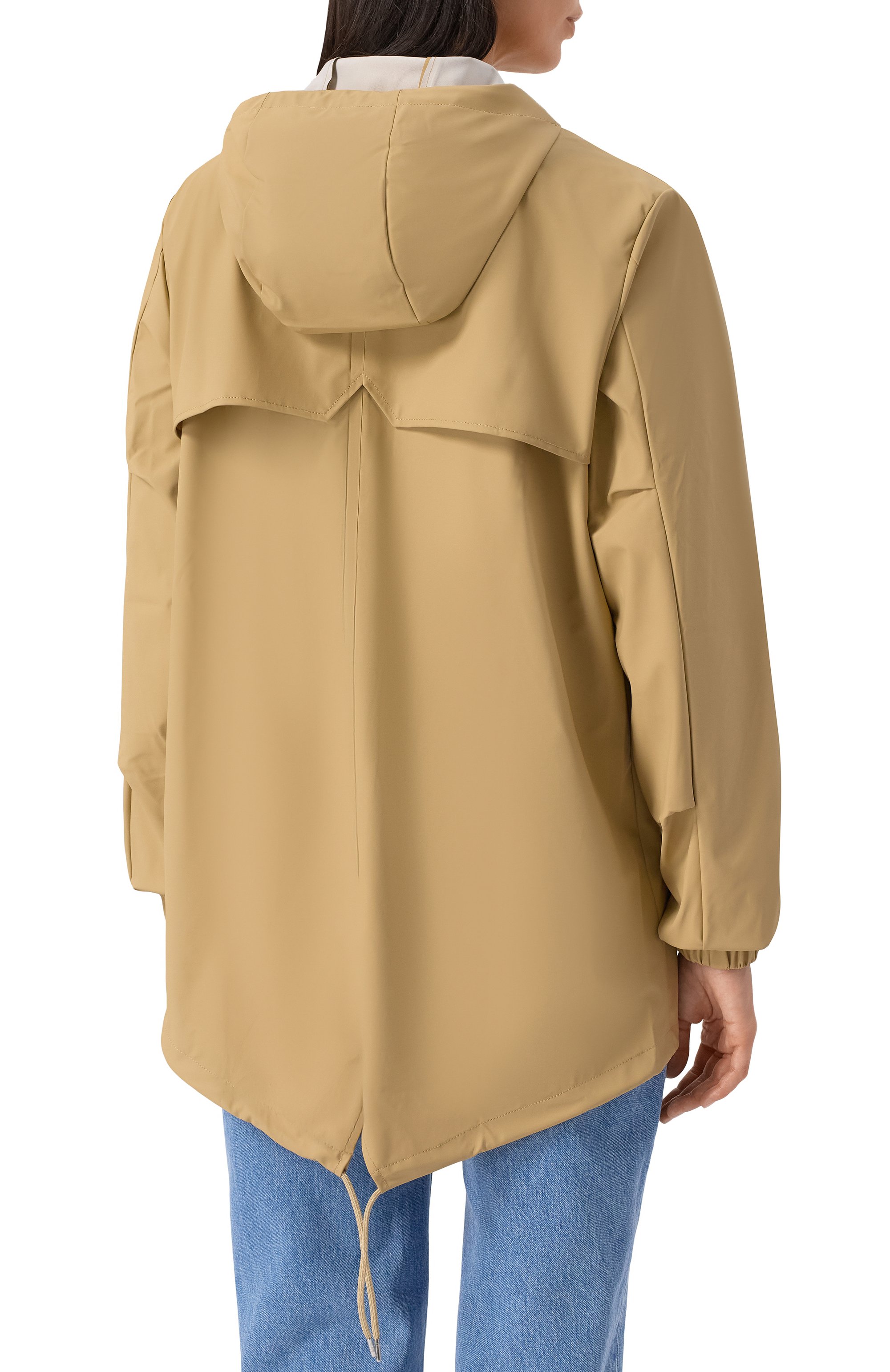 Плащ RAINS бежевого цвета по цене 17550 руб., арт. RA18010, фото 8 Плащ RAINS, арт. RA18010, фото 8