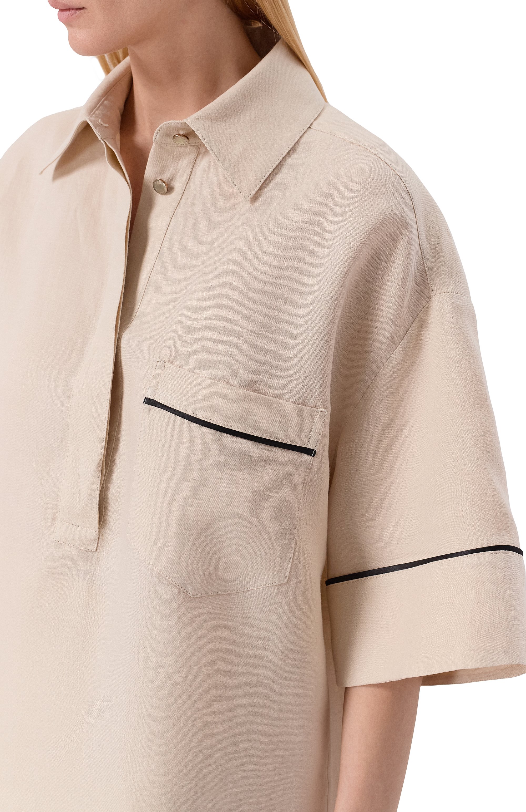 Льняная рубашка AGNONA, арт. TD1109E/U3049E, фото 5