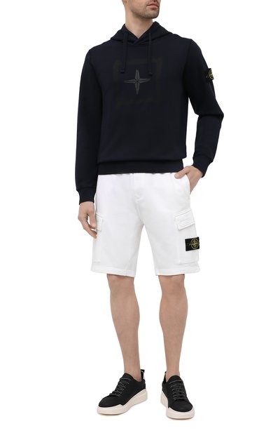 Хлопковые шорты STONE ISLAND, арт. 741565651, фото 2