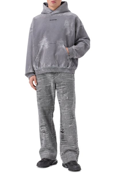 Хлопковое худи BALENCIAGA, арт. 767877/TRVI9, фото 2