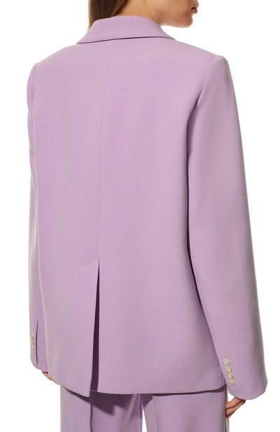 Жакет из вискозы LESYANEBO сиреневого цвета по цене 38000 руб., арт. SS22/H-108, фото 4 Жакет из вискозы LESYANEBO, арт. SS22/H-108, фото 4