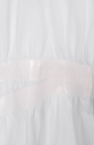 Хлопковая футболка MM6 белого цвета по цене 15950 руб., арт. M60981/MM02Y, фото 3 Хлопковая футболка MM6, арт. M60981/MM02Y, фото 3