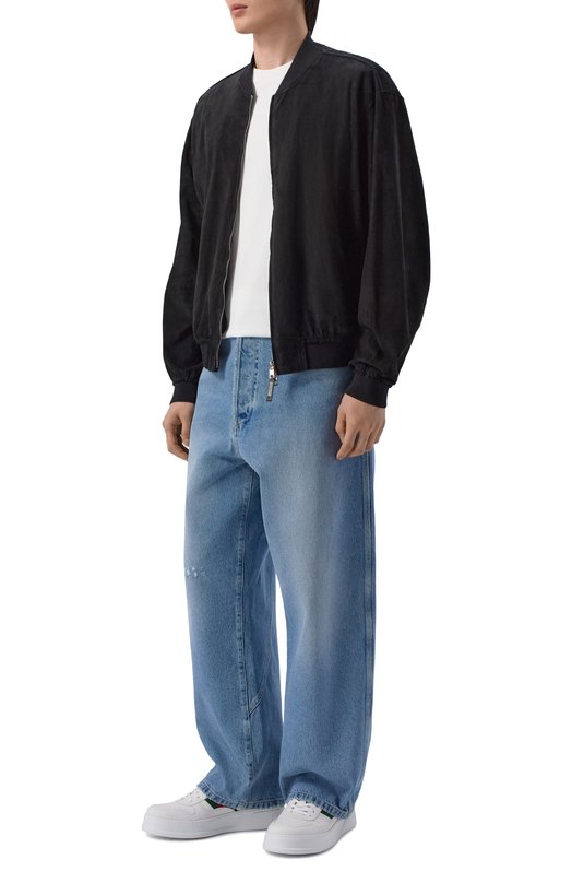 Кожаные кеды Gucci 848317/UPG40 Белый  848317/UPG40 Фото 2