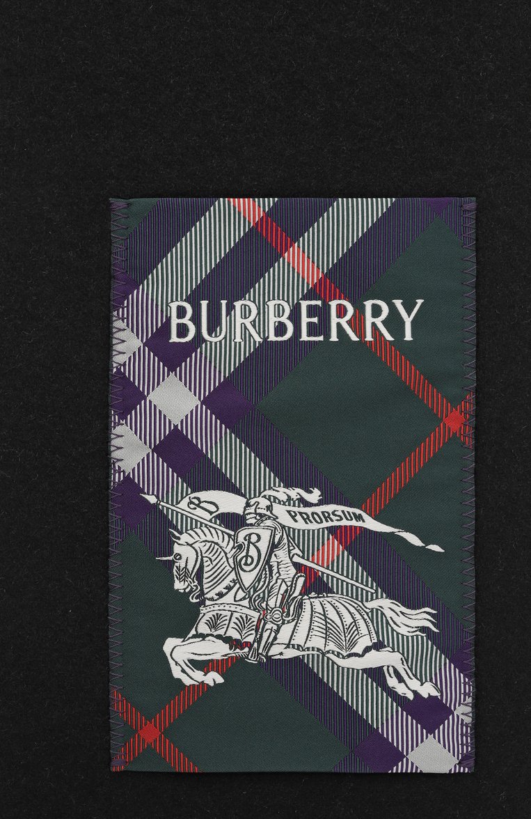 Женский кашемировый шарф BURBERRY черного цвета, арт. 8103997 | Фото 3 (Нос: Не проставлено; Материал: Текстиль, Кашемир, Шерсть)
