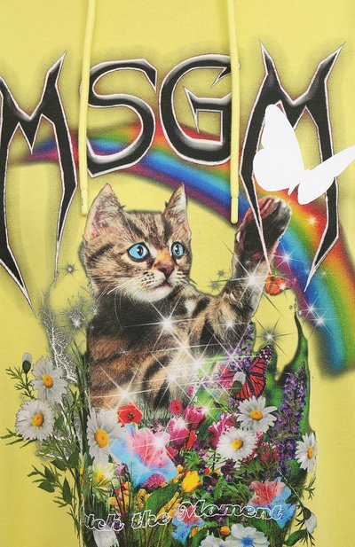 Хлопковое худи MSGM, арт. 3041MDM166 217299, фото 5