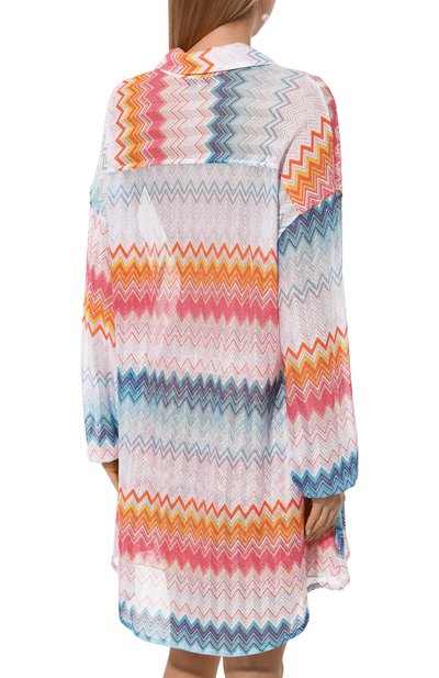 Туника из вискозы MISSONI разноцветного цвета по цене 99500 руб., арт. MC24SK00/BR00ZY, фото 4 Туника из вискозы MISSONI, арт. MC24SK00/BR00ZY, фото 4