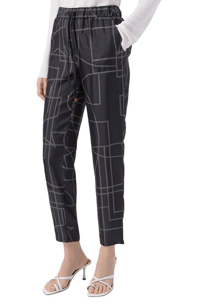 Шелковые брюки LORENA ANTONIAZZI, арт. E2649PA80D/5300, фото 3