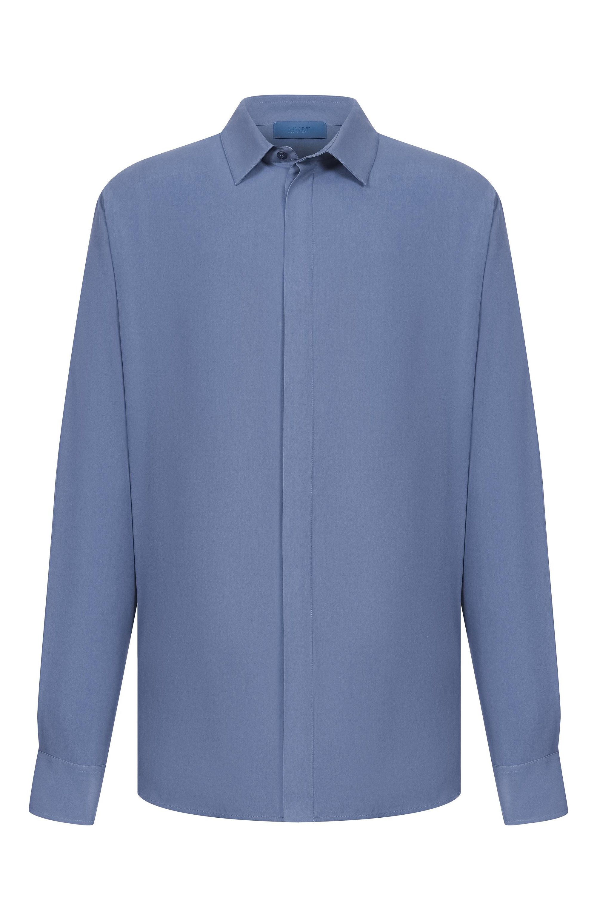 Шелковая рубашка MVST, арт. M26.2PM.B009/F121 SILK P0PELINE, фото 1