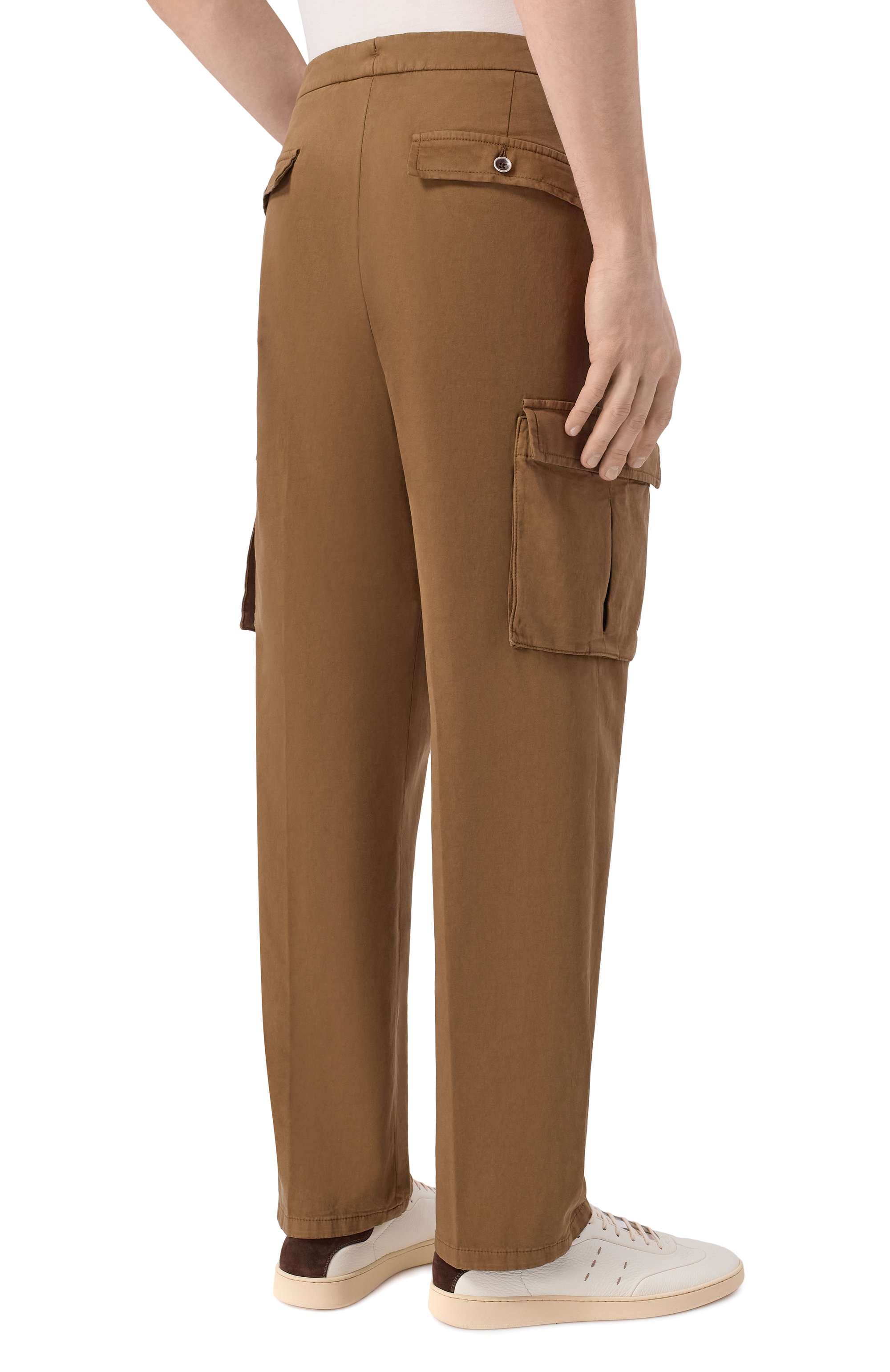 Брюки-карго из хлопка и кашемира KITON, арт. UP0005K0611H, фото 4