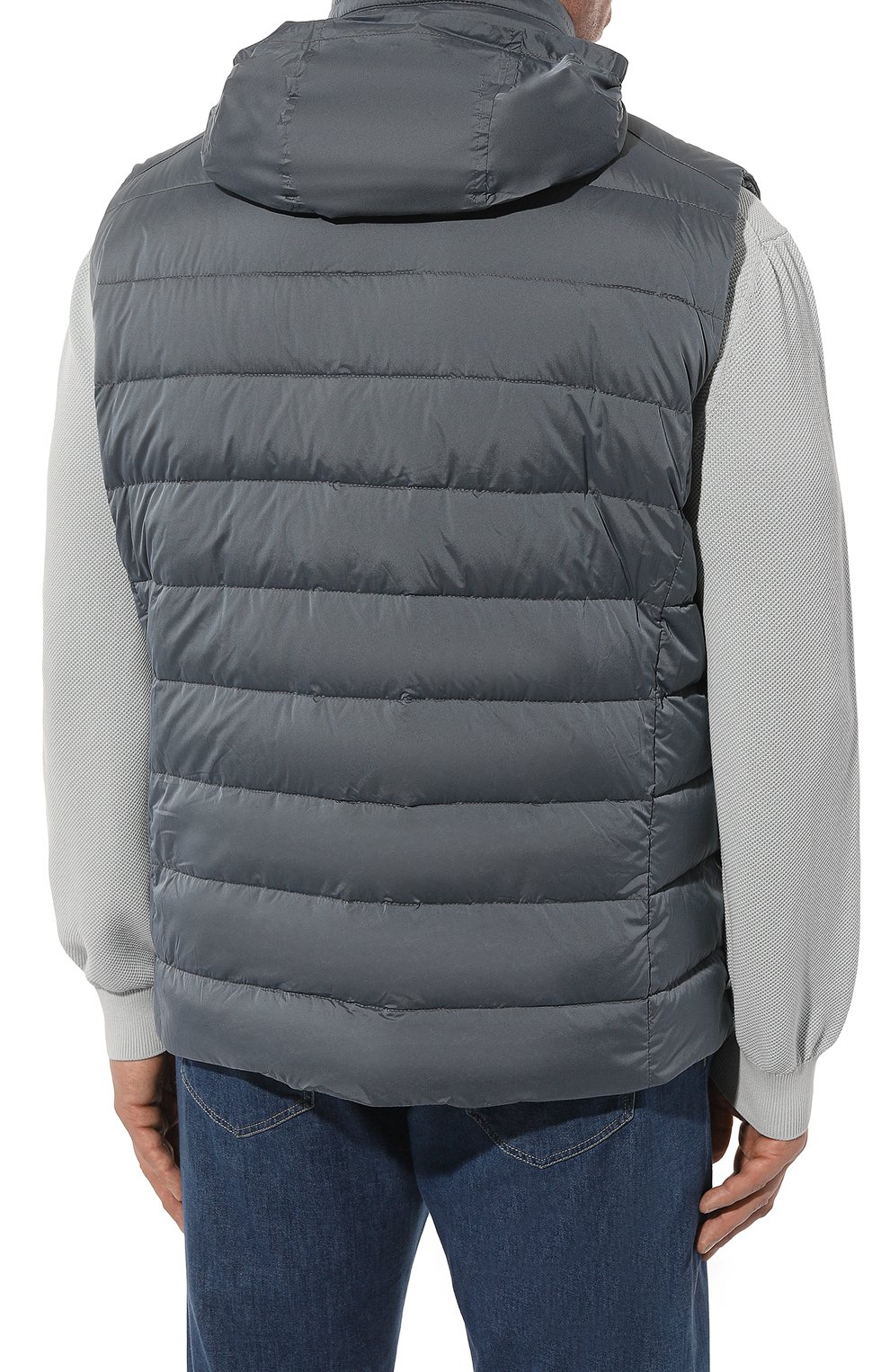 Пуховый жилет morfeo-s3c MOORER темно-серого цвета по цене 170500 руб., арт. EFR0M, фото 6 Пуховый жилет morfeo-s3c MOORER, арт. EFR0M, фото 6