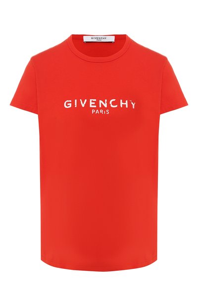Женская хлопковая футболка GIVENCHY, арт. BW705Z3Z0Y