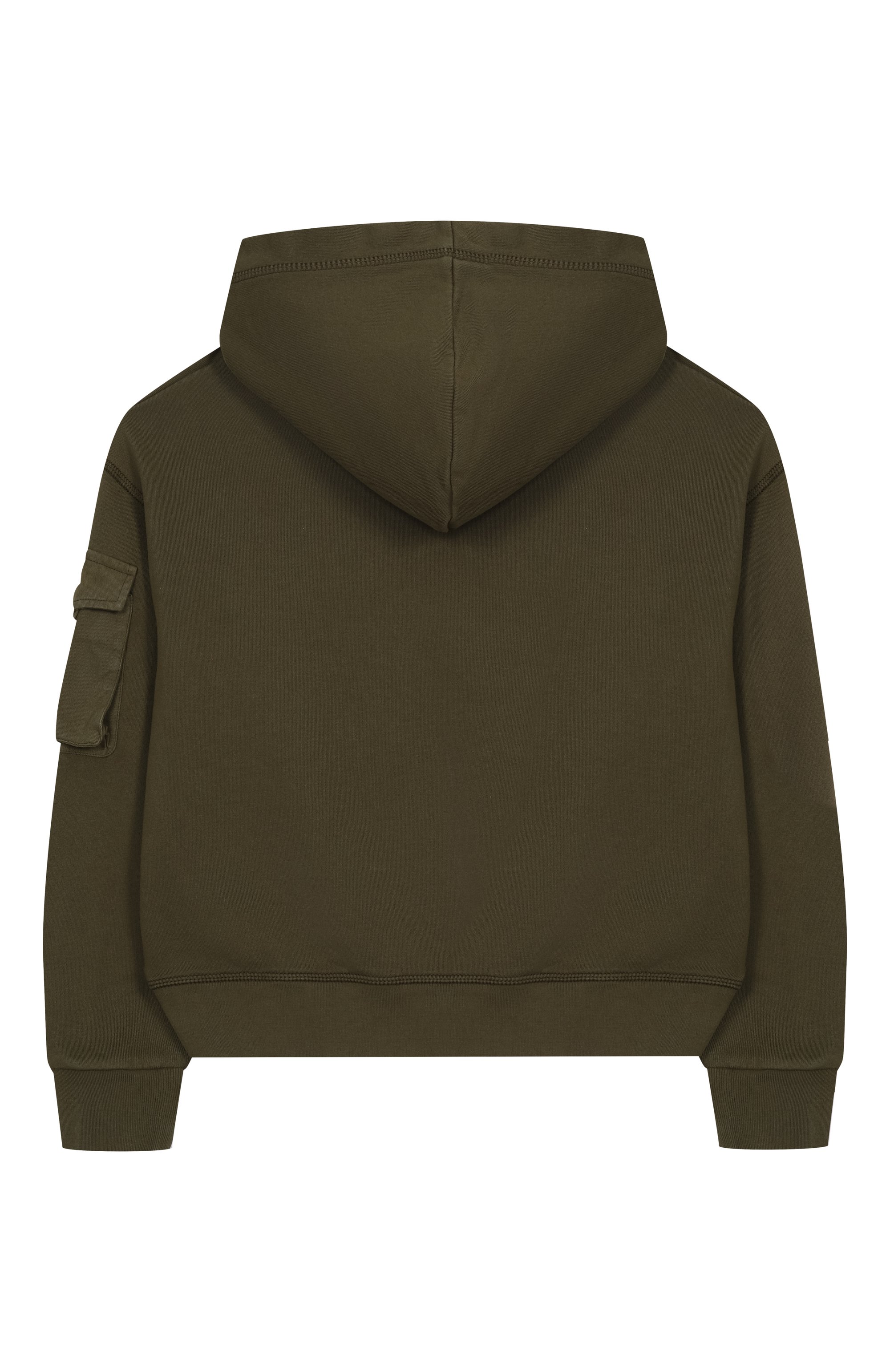 Хлопковое худи DSQUARED2 хаки цвета по цене 26350 руб., арт. DQ2735/D0AC6, фото 2 Хлопковое худи DSQUARED2, арт. DQ2735/D0AC6, фото 2