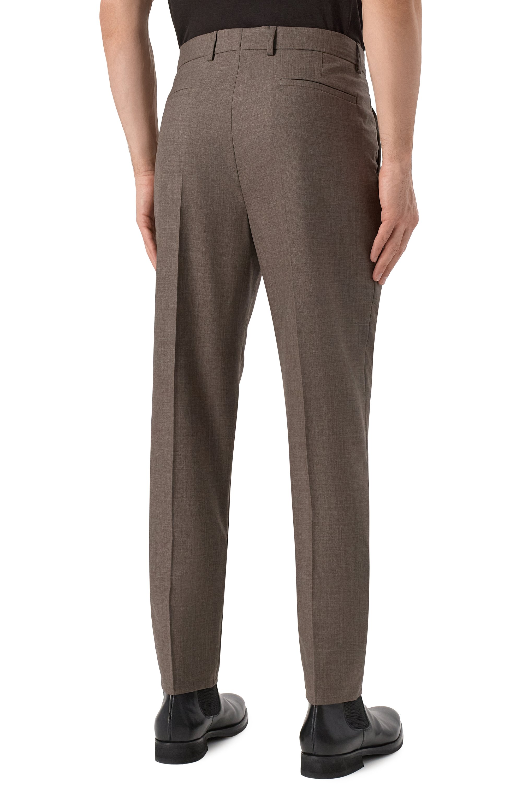 Шерстяные брюки BRUNELLO CUCINELLI, арт. MB407E1450, фото 4