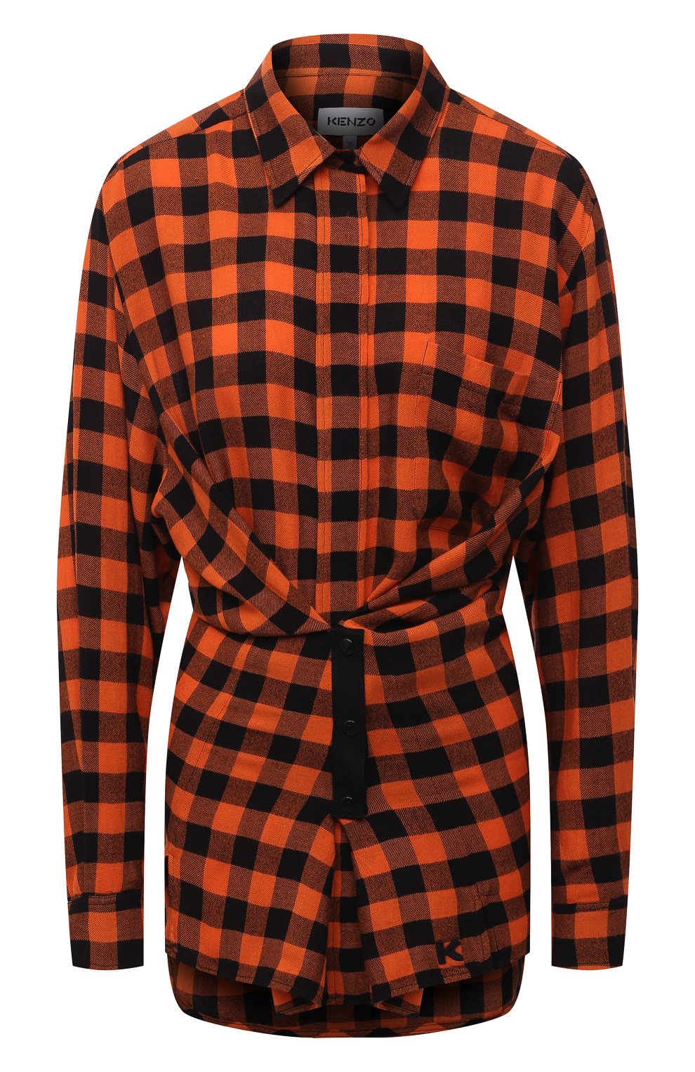 Рубашка из вискозы и шерсти KENZO, арт. FB62CH0455AH, фото 1