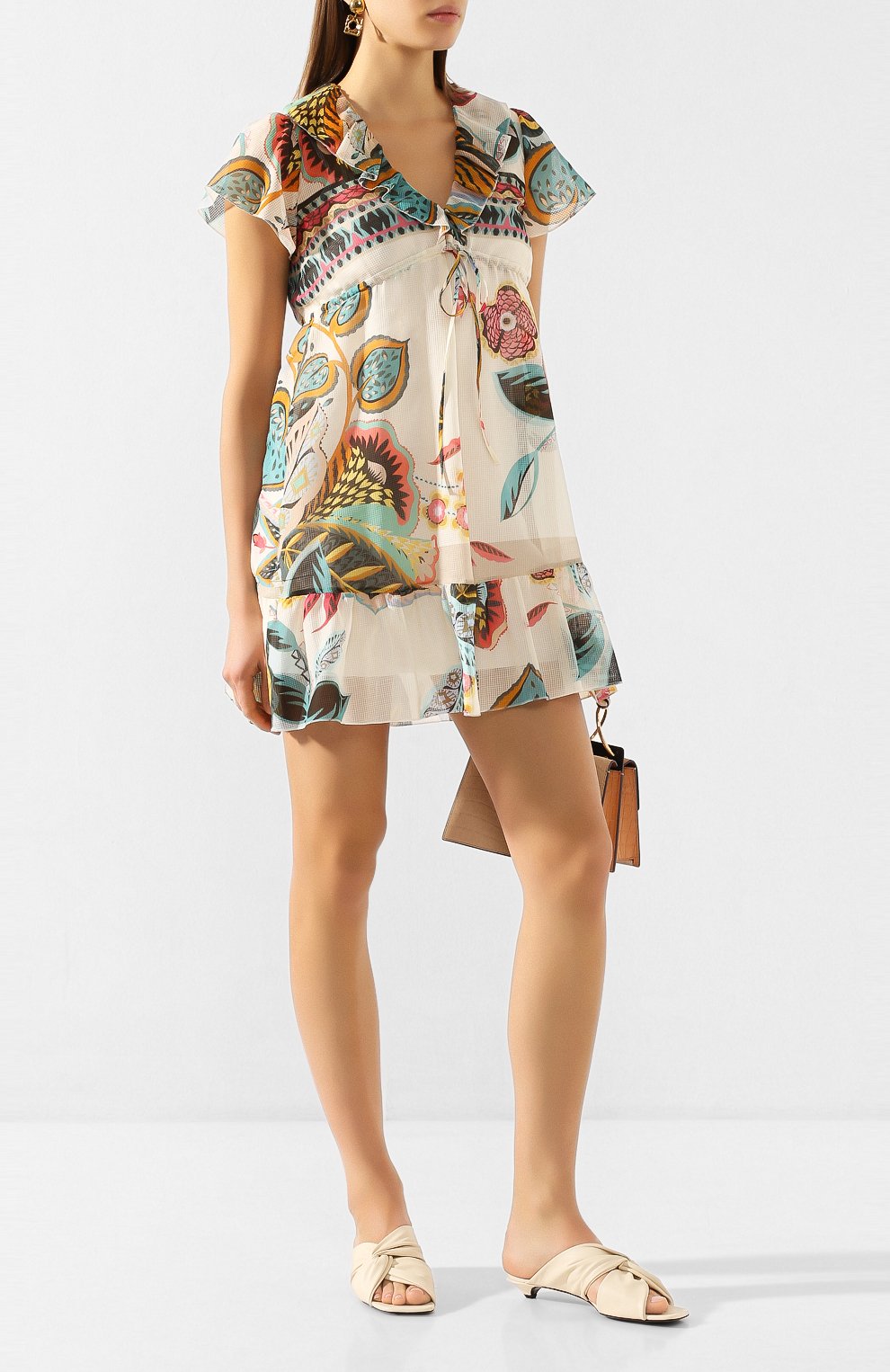 Платье из смеси хлопка и шелка REDVALENTINO, арт. TR0VAP55/4YV, фото 2