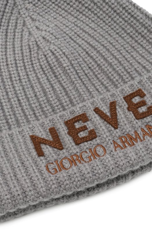 Кашемировая шапка Giorgio Armani GW002279/AF20280 Серый  GW002279/AF20280 Фото 3