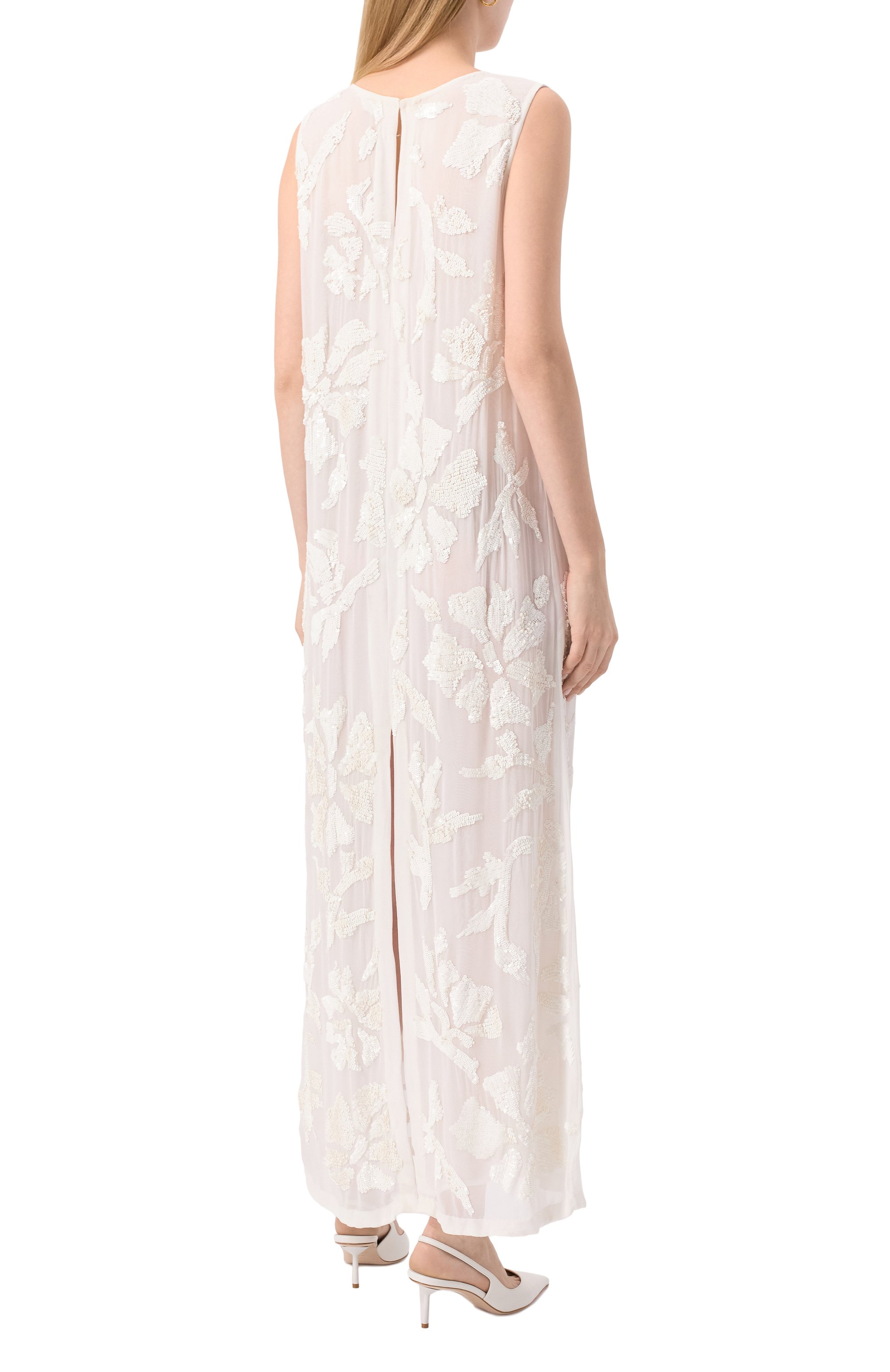 Платье из вискозы с отделкой пайетками P.A.R.O.S.H., арт. D722506, фото 4