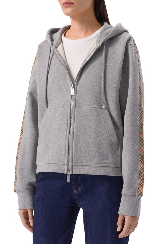 Хлопковая толстовка Burberry 8118973 Серый  8118973 Фото 3