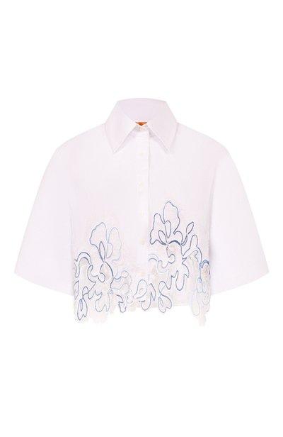 Льняная рубашка ERMANNO SCERVINO, арт. D484K306ZQR, фото 1