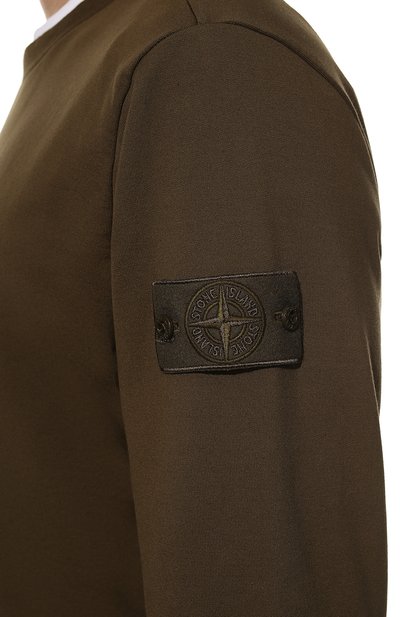 Хлопковый свитшот STONE ISLAND, арт. 7615632F3, фото 5