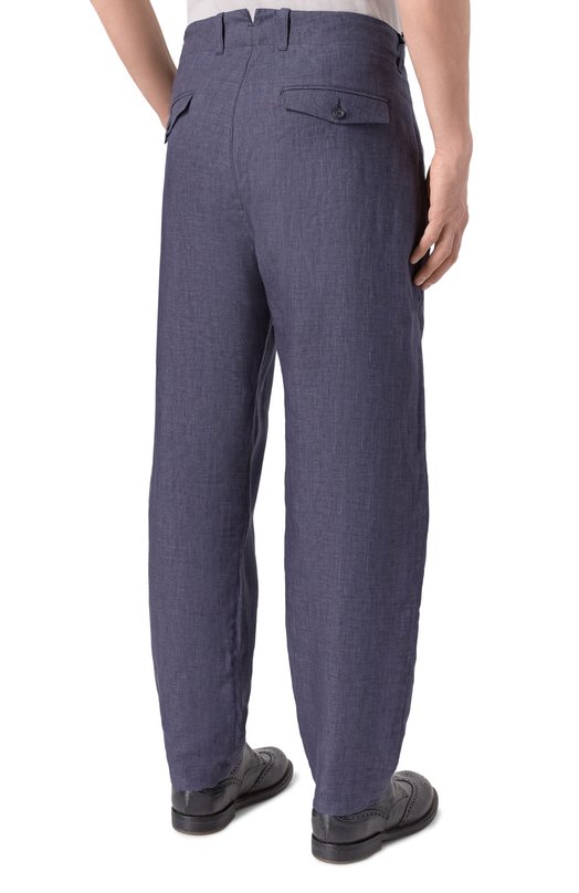 Льняные брюки Hannes Roether PA21DRE.619 Синий  PA21DRE.619 Фото 4