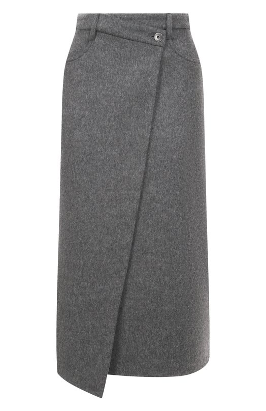 Шерстяная юбка Brunello Cucinelli MP565G3897 Серый MP565G3897